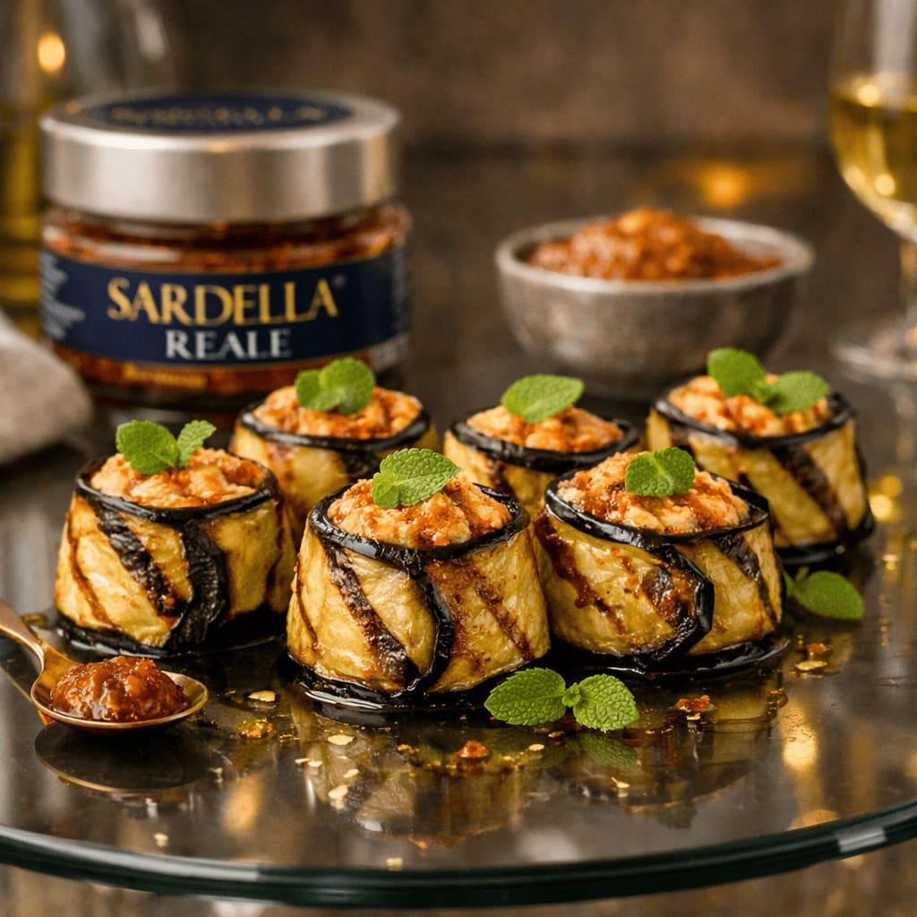 Involtini di melanzana ricette sardella reale calabria mater 14