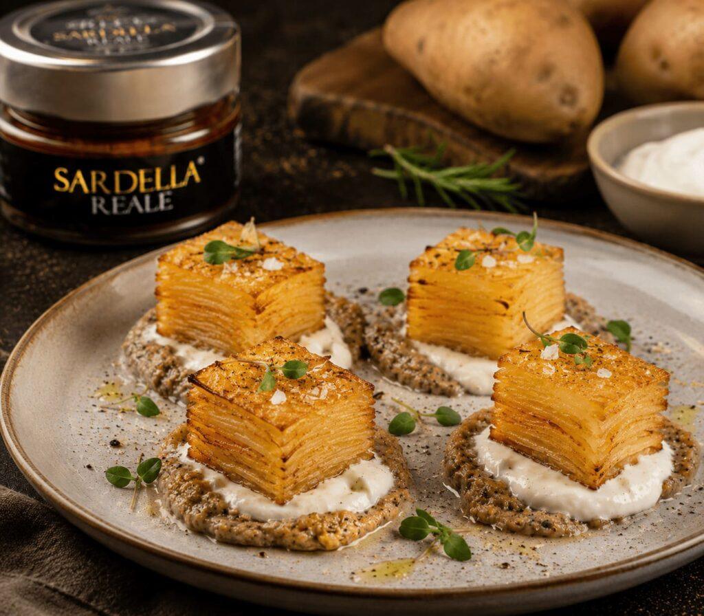 Millefoglie con patate della Sila ricette sardella reale calabria mater 01