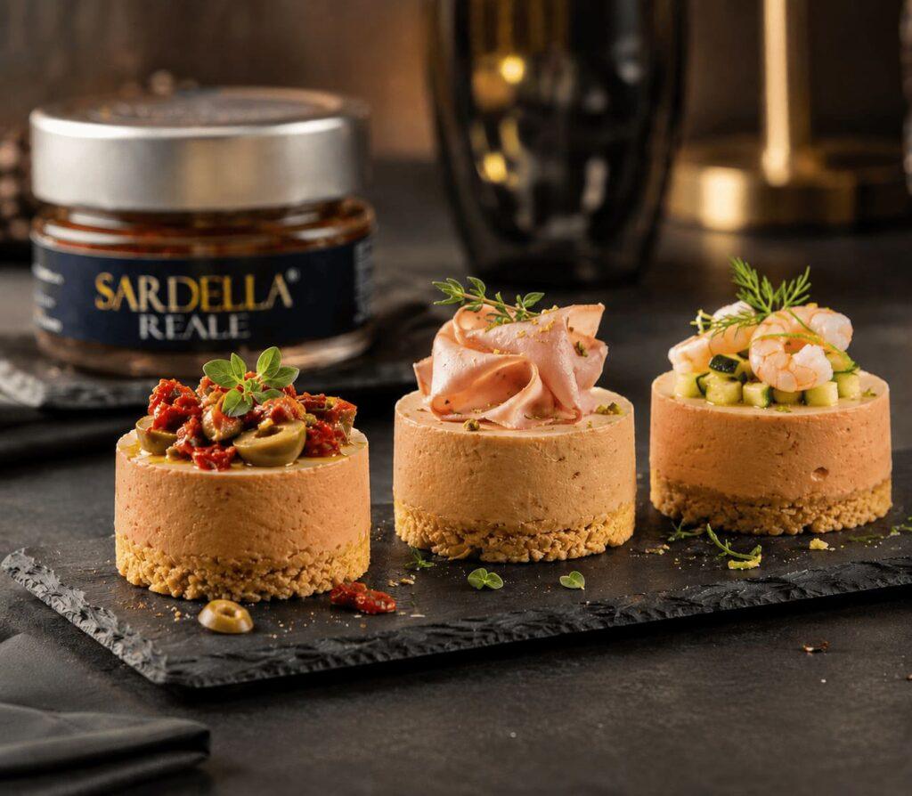 Tris di cheesecake ricette sardella reale calabria mater 05