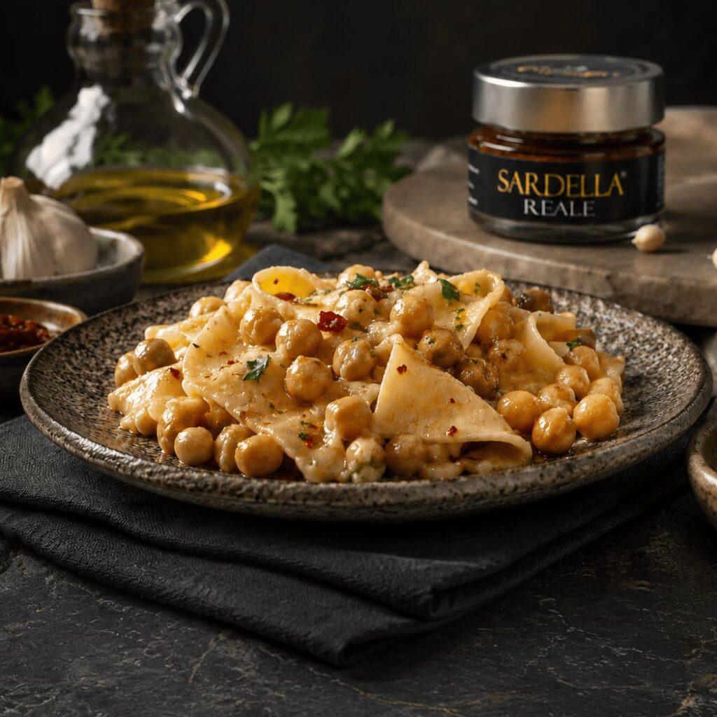 lagane e ceci con Sardella Reale ricette mater calabria primi piatti antipasti recipes
